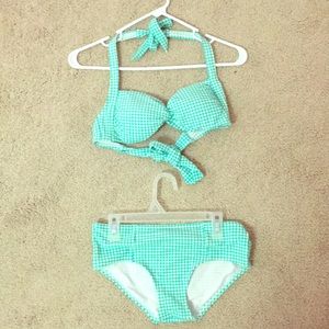 Aerie green gingham swimsuit!!
